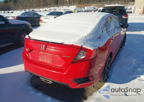 2019 Honda Civic Sport z USA, uszkodzony, nr VIN 2HGFC2F80KH562006